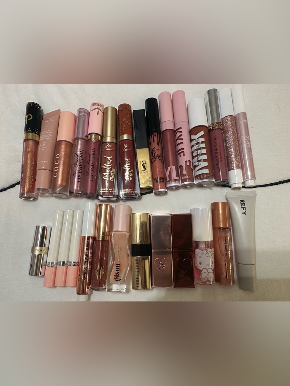 Sephora Assorted Pink, Nude & Brown Lipstick & Gloss Collection